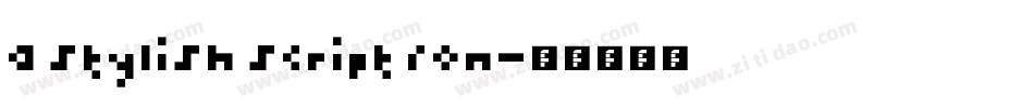 a stylish script fon字体转换